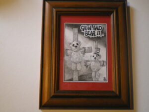 Original small drawing by Fremantle artist and icon Horatio T Birdbath