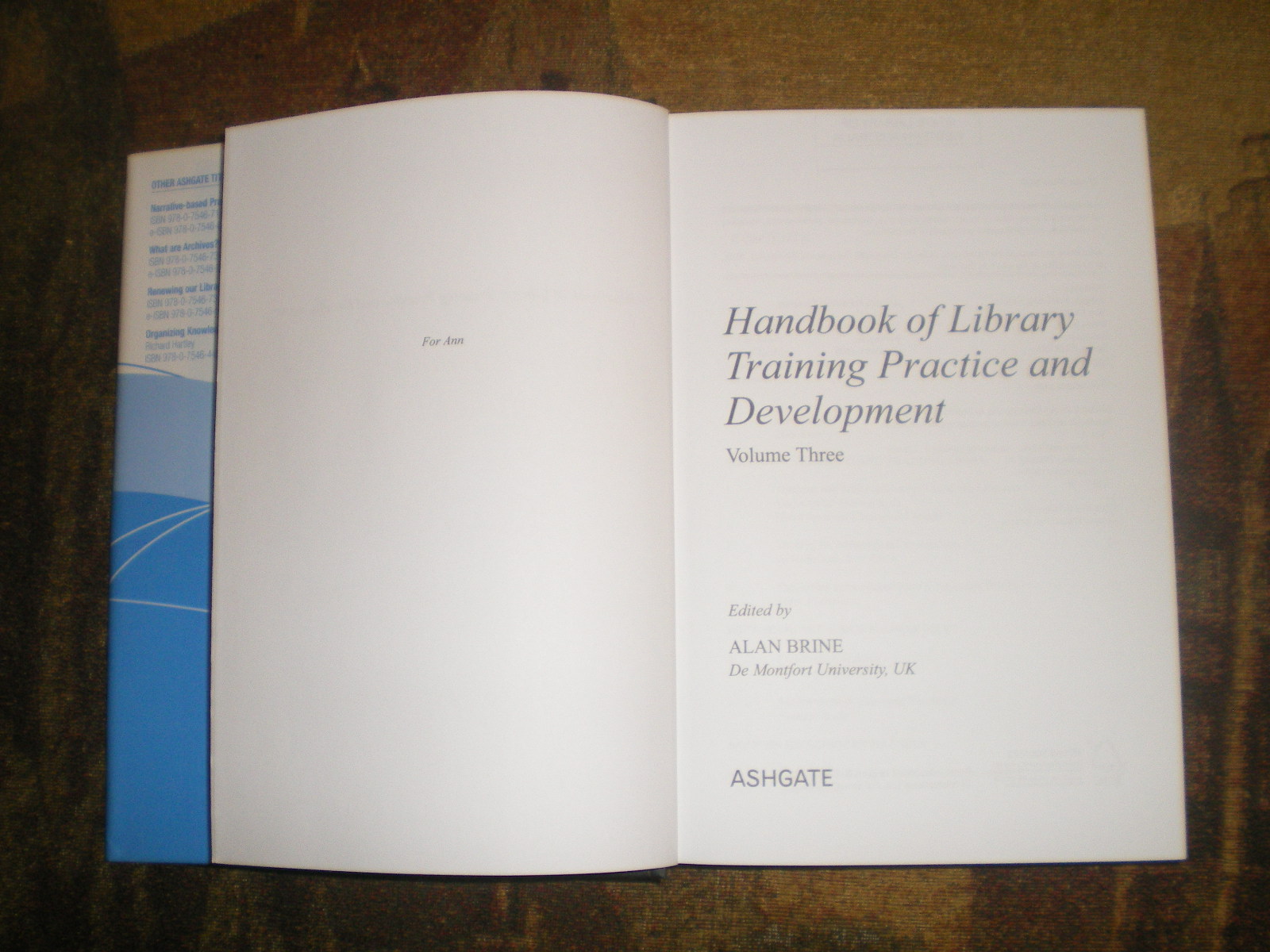 Handbook Of Library Training Practice And Development (vol 3) by Alan Brine (ed) - Image 3
