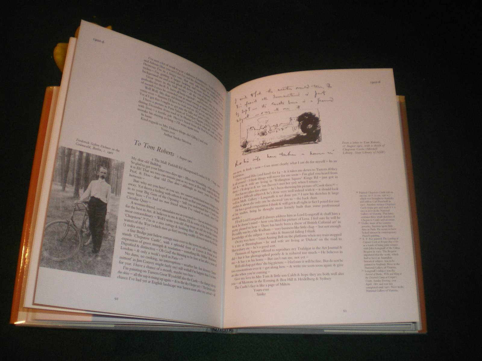 Letters From Smike: The Letters Of Arthur Streeton 1890-1943 (1st edition) by Ann Galbally and Anne Gray (eds). Oxford University Press Australia, 1989. - Image 4