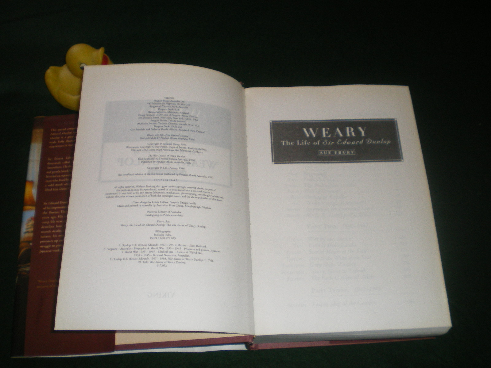 Weary: The Life Of Sir Edward Dunlop by Sue Ebury and The War Diaries Of Weary Dunlop by Sir Edward Dunlop - Image 3
