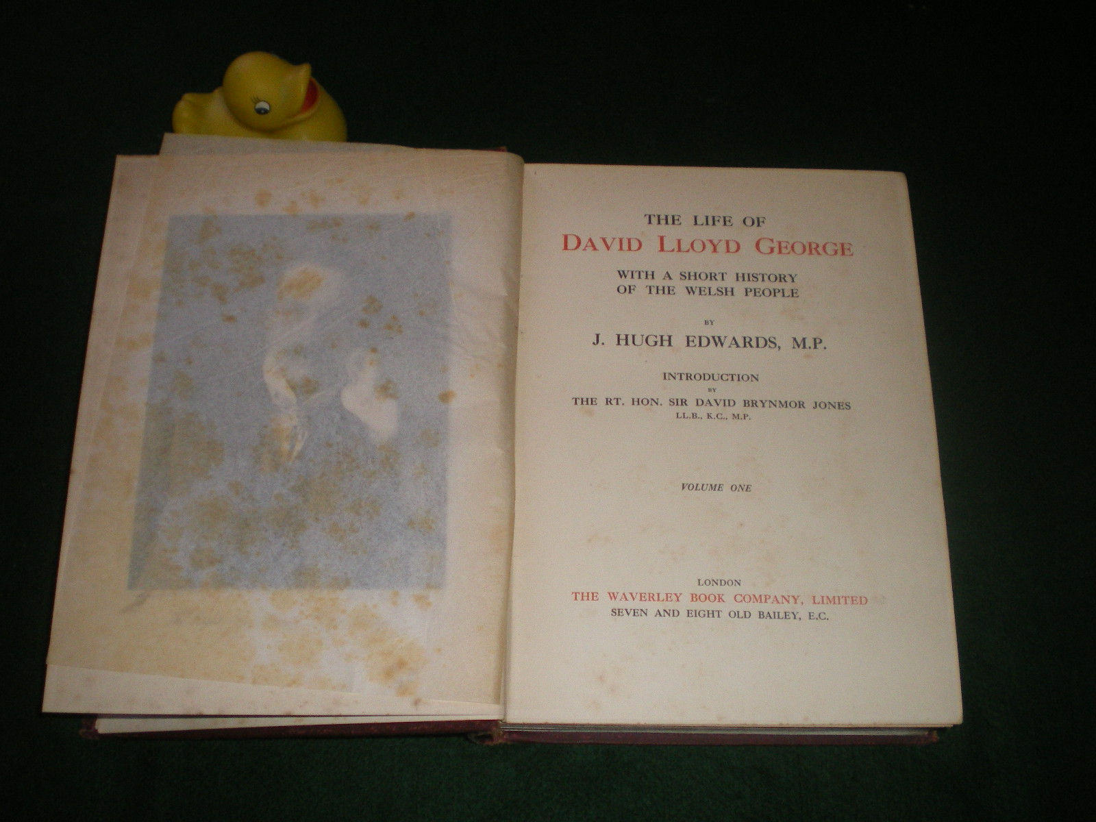 The Life Of David Lloyd George With A Short History Of The Welsh People (Vols 1, 2, 3) by J. Hugh Edwards. The Waverley Book Co. Ltd 1913 - Image 3