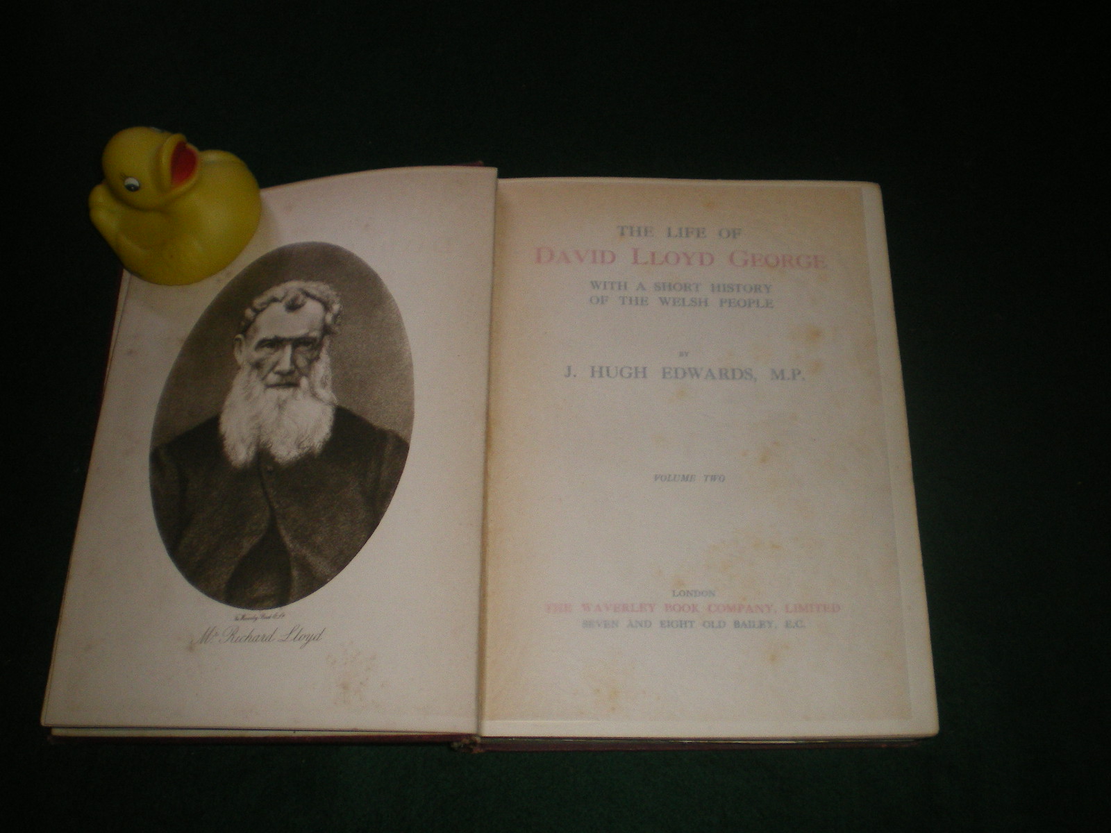 The Life Of David Lloyd George With A Short History Of The Welsh People (Vols 1, 2, 3) by J. Hugh Edwards. The Waverley Book Co. Ltd 1913 - Image 2