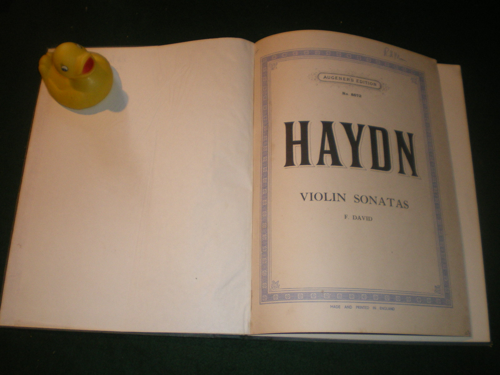 Violin Sonatas Augener's Edition, No. 8672 by Joseph Hadyn. Augener Ltd. - Image 4