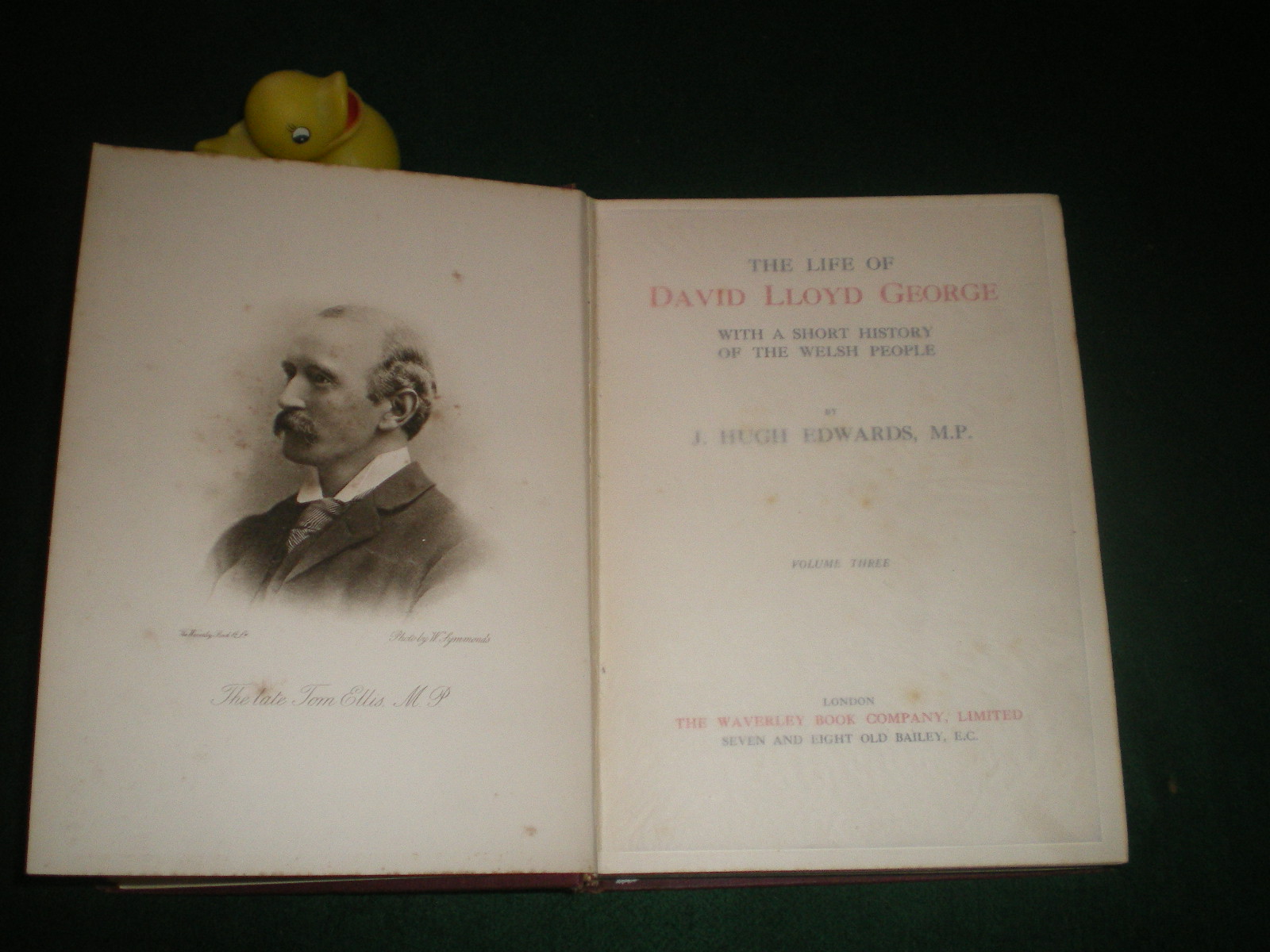 The Life Of David Lloyd George With A Short History Of The Welsh People (Vols 1, 2, 3) by J. Hugh Edwards. The Waverley Book Co. Ltd 1913 - Image 7