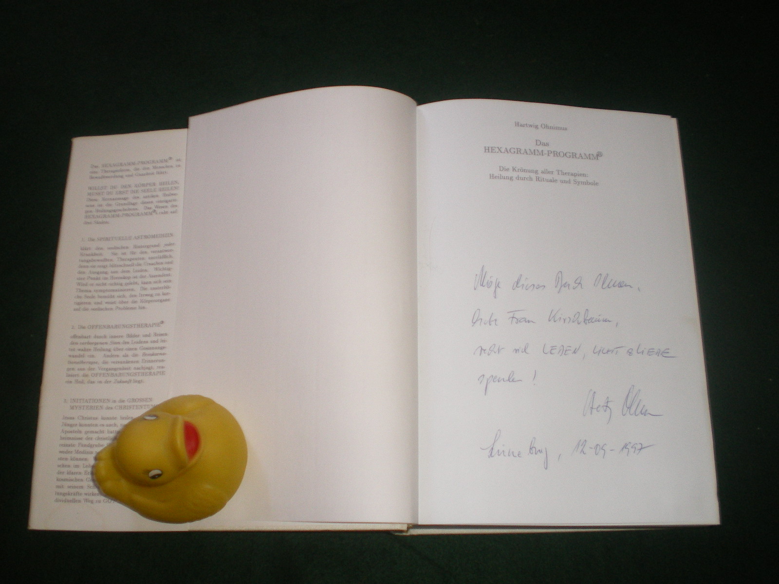 Das Hexagram-Programm (1st edition; signed) by Hartwig Ohnimus. Luneberger Institute, 1997 - Image 4