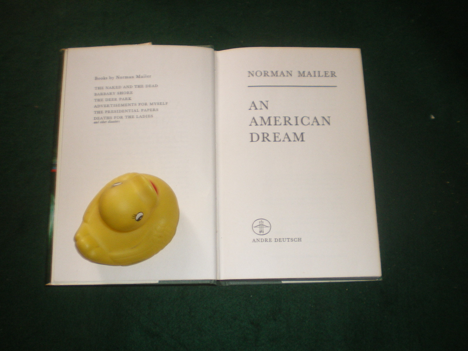 An American Dream (1st edition) Norman Mailer. Andre Deutsch. 1965. - Image 3