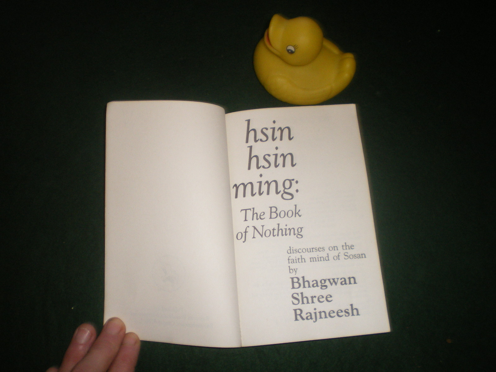 Hsin Hsin Ming: The Book Of Nothing - Discourses On The Faith Mind Of Sosan (1st edition) by Bhagwan Shree Rajneesh. Rajneesh Foundation International, 1983. $60 - Image 3