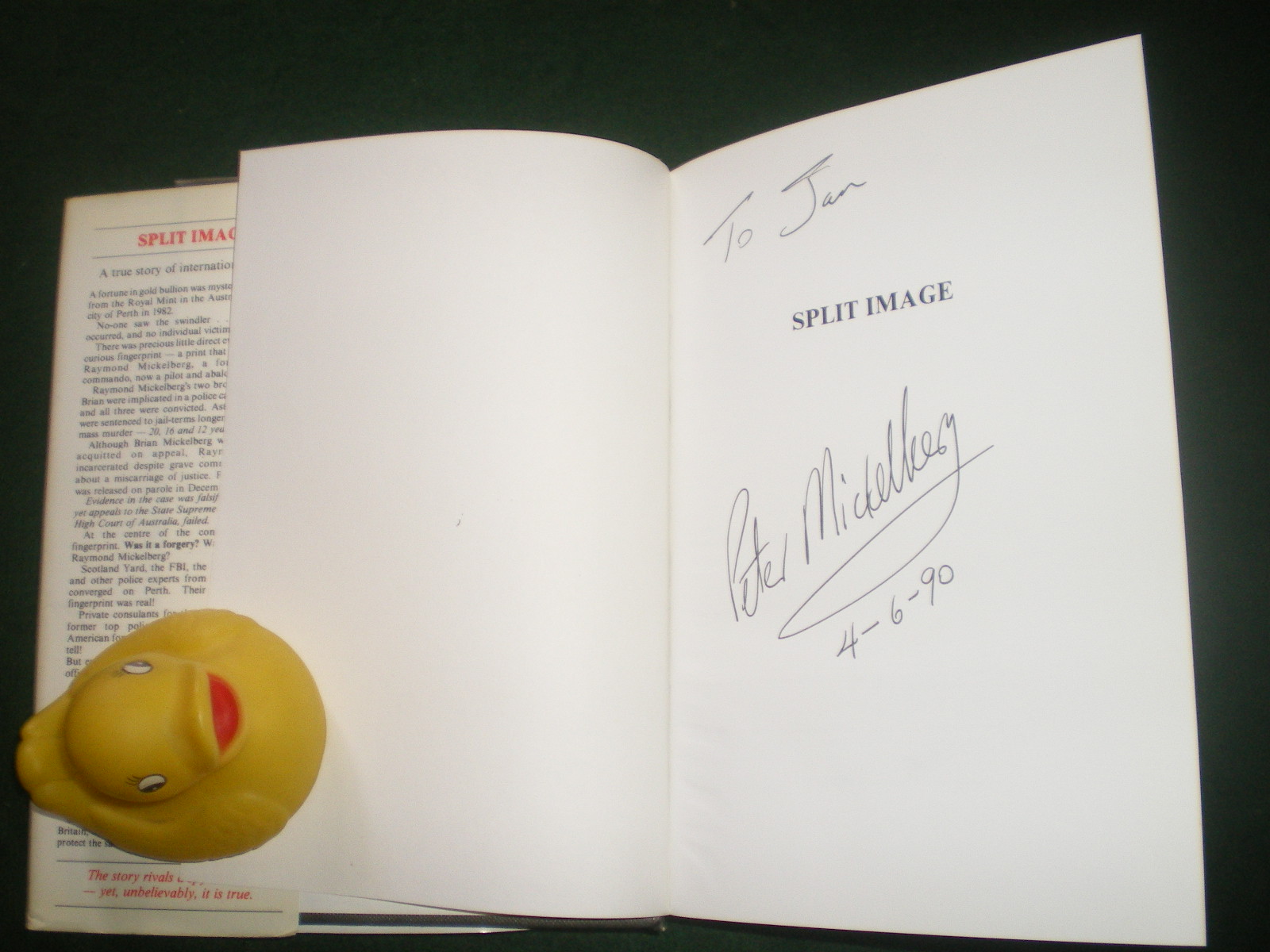 Split Image By Avon Lovel.. The Story of the Mickelberg Gold Affair Signed by Peter Mickelberg. Mint copy. Banned by WA Police - Image 4