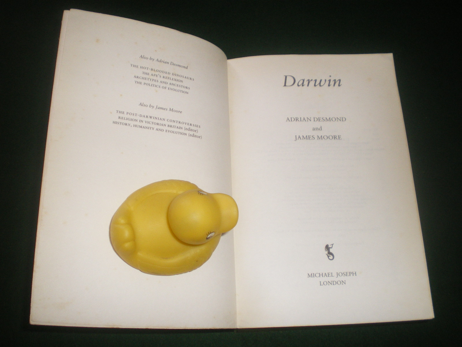 Darwin (1st paperback edition) by Adrian Desmond and James Moore. Michael Joseph, 1991. - Image 3