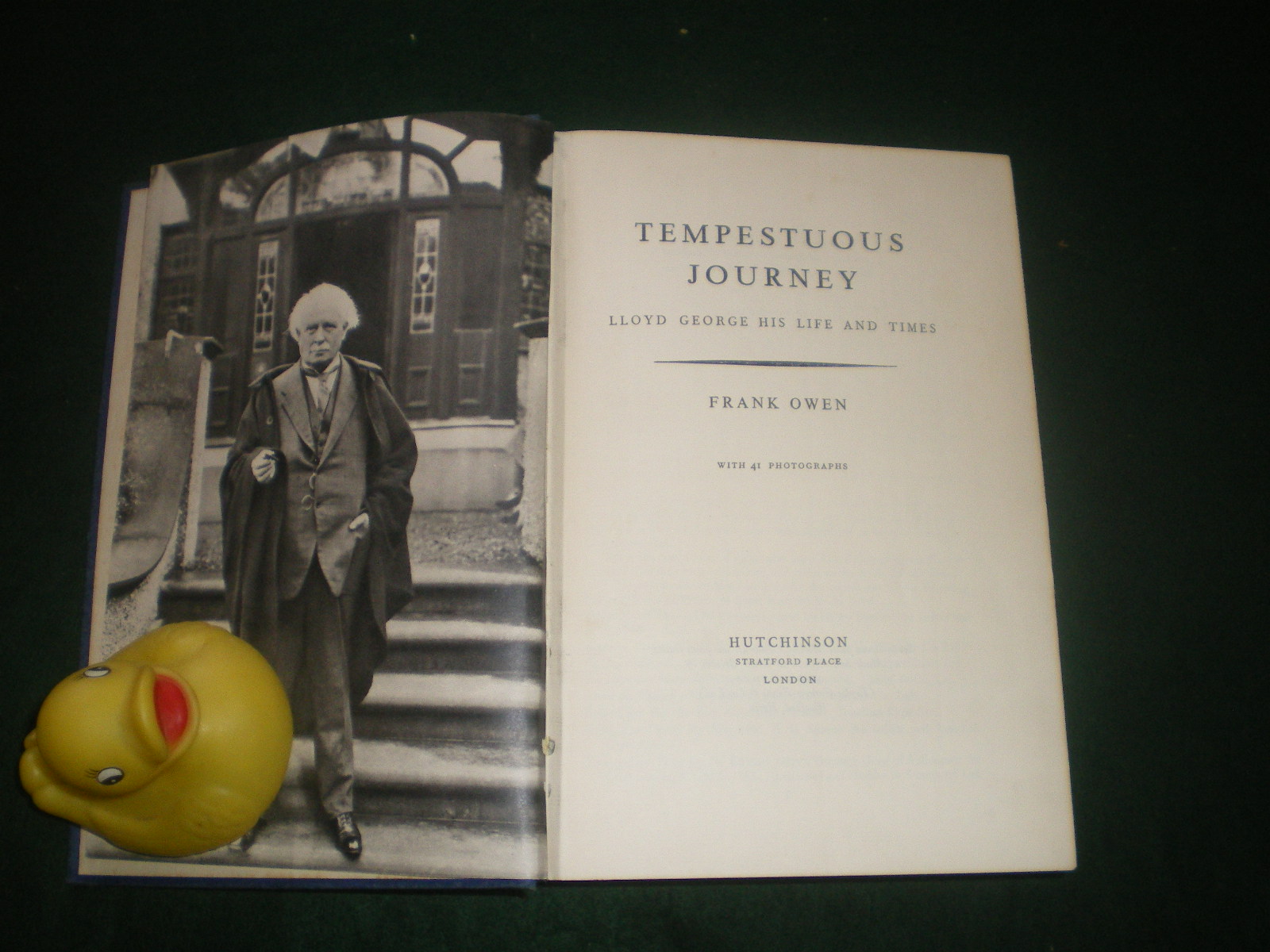 Tempestuous Journey: Lloyd George, His Life And Times (1st edition) by Frank Owen. Hutchinson, 1954 - Image 4