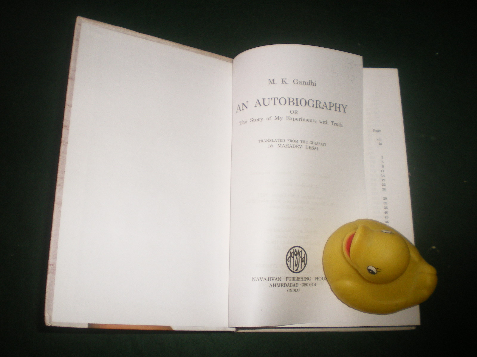 An Autobiography Or My Experiments With Truth by M. H. Gandhi - Image 3
