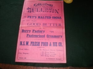 Christmas Number of The Bulletin, Saturday, December 9, 1899 Lawson, Henry, McCrae, Hugh & The Banjo