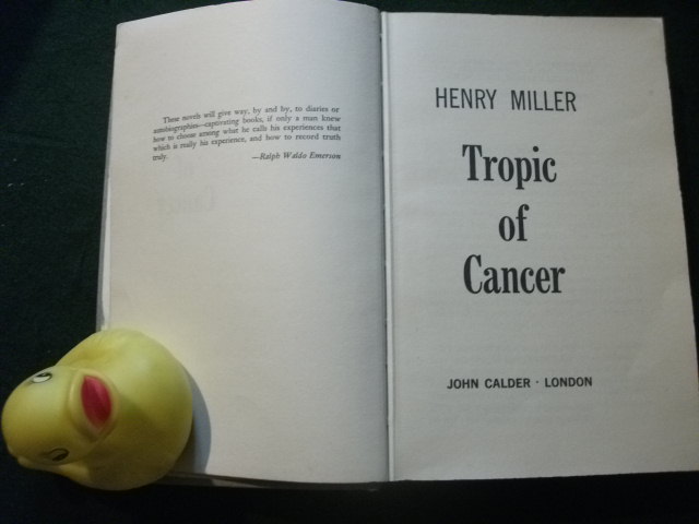 Tropic Of Cancer (1st UK edition) by Henry Miller. John Calder, 1963 - Image 3