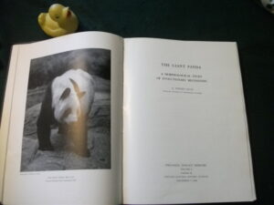 The Giant Panda: A Morphological Study Of Evolutionary Mechanisms by D. Dwight Davis. Fieldiana Zoology Memoirs Vol 3. Chicago Natural History Museum, 1964