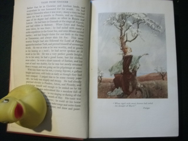 Tales From Chaucer: The Canterbury Tales Done Into Prose (1st edition) by Eleanor Farjeon. Illustrated by W. Russell Flint. The Medici Society, 1930 - Image 4