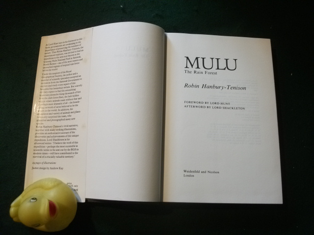 Mulu: The Rain Forest (1st edition) by Robin Handbury-Tenison. Weidenfeld and Nicolson, 1980 - Image 4