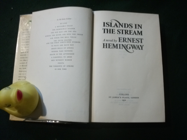 Islands In The Stream (1st edition) by Ernest Hemingway. Collins, 1970 - Image 3