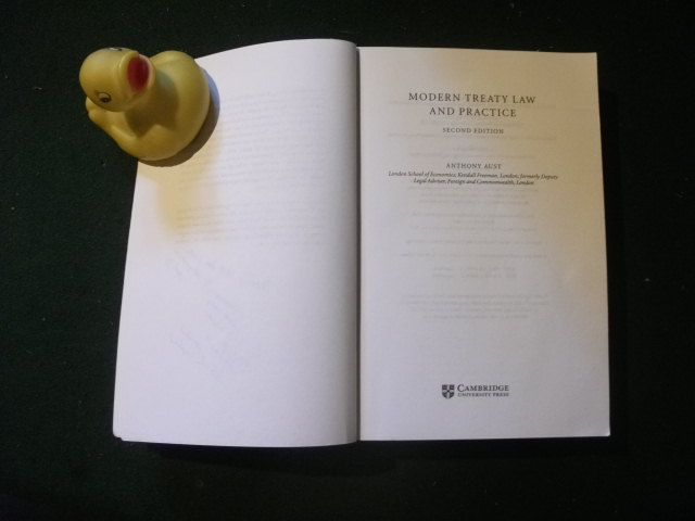 Modern Treaty Law And Practice by Anthony Aust. Cambridge University Press, 2007 - Image 3