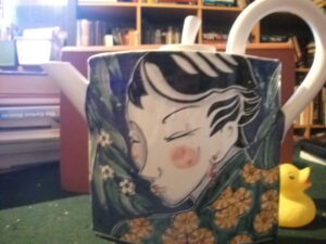 Hand-Painted Ceramic Teapot by Trish and Stewart Scambler