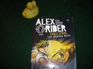 Alex Rider: Eagle Strike by Anthony Horowitz. Illustrated by Kanako. Candlewick, 2017