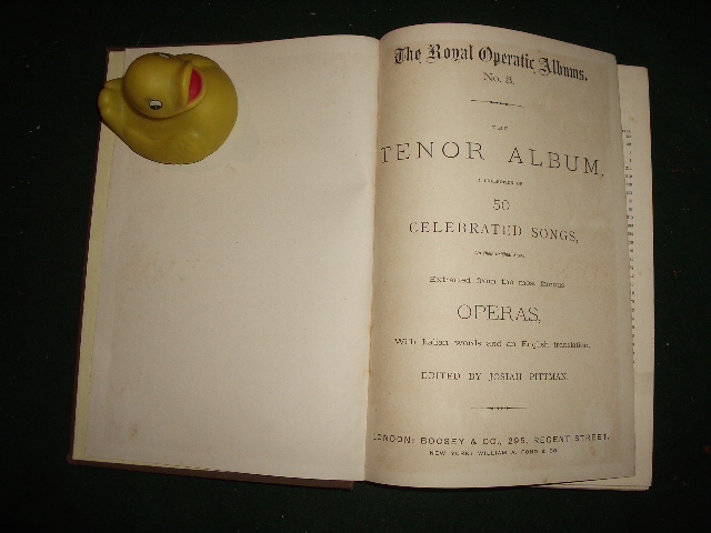 The Tenor Album: A Collection Of 50 Celebrated Songs by Josiah Pittman (ed). Boosey and Co, 1890 - Image 5