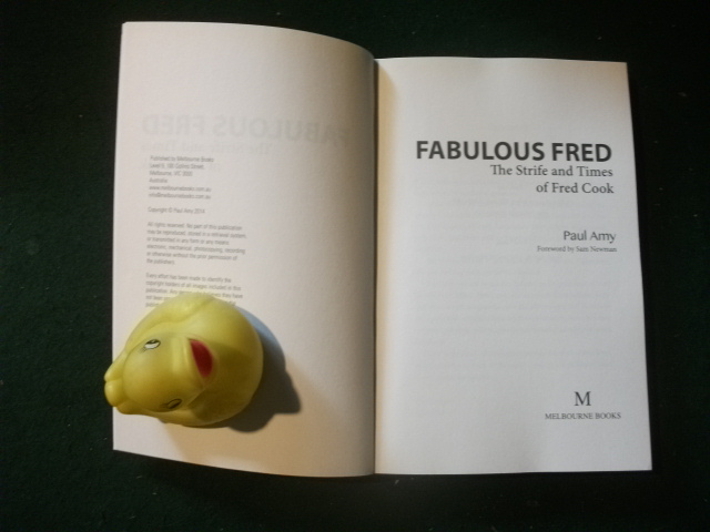 Paul Amy... Fabulous Fred Fred Cook a life of Footy and true crime all in one Melbourne new S/C - Image 3
