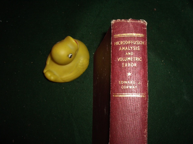 Microdiffusion And Volumetric Error by Edward J. Conway. Crosby ...