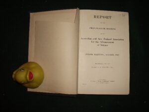 Report Of The Twenty-Sixth Meeting Of The Australian And New Zealand For The Advancement Of Science Aug 1947 (1st edition) by A. D. Ross (ed).