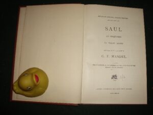 Saul: An Oratrio - composed by G. F. Handel. Novello & Co, 1955
