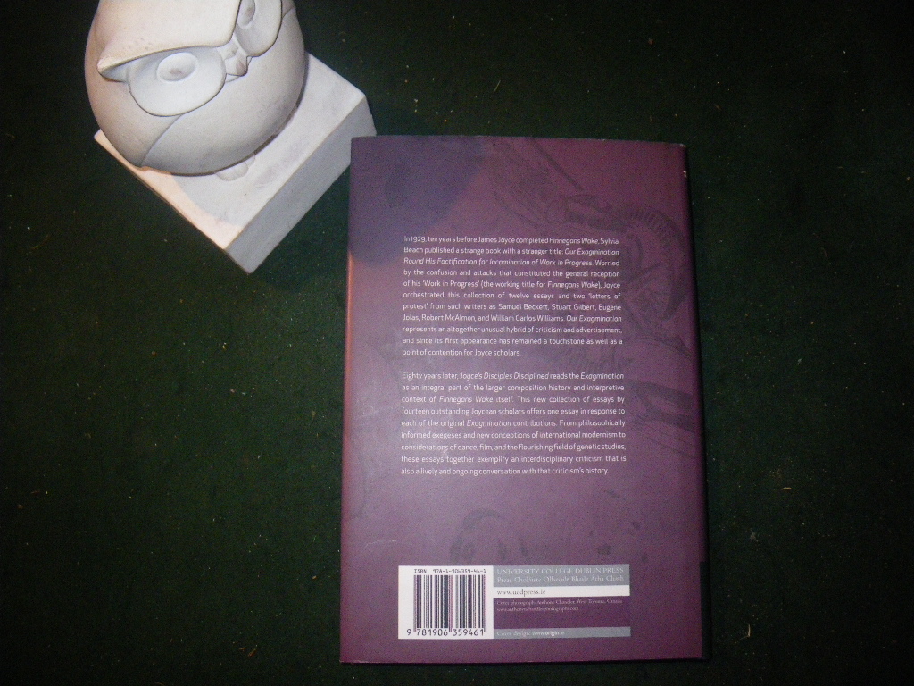 Joyce's Disciples Disciplined (1st edition) by Tim Conley (ed). University College Dublin Press, 2010 - Image 4