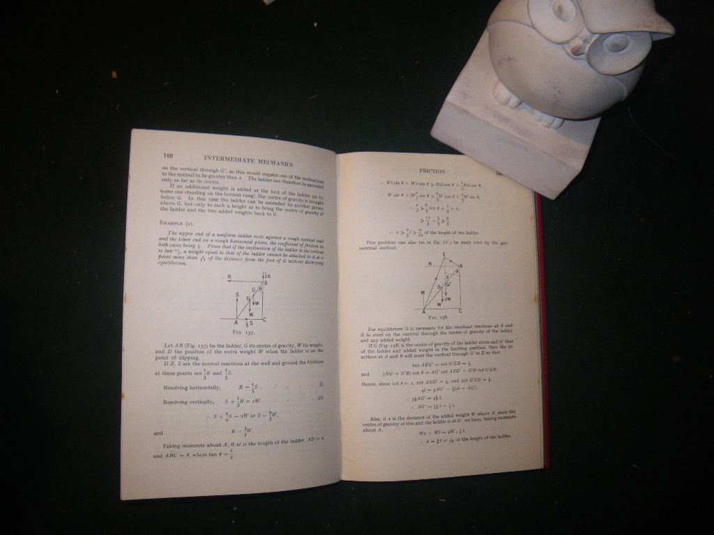 Intermediate Mechanic: Statics And Hydrostatics by D. Humphrey. Longmans, Green & Co, 1943 - Image 3