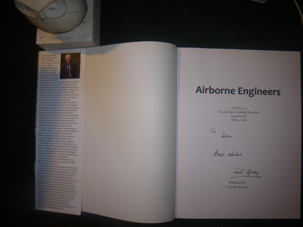 Airborne Engineers Fred Gray Immaculate signed copy - Image 5