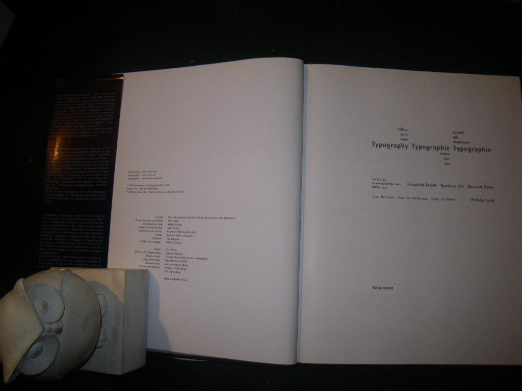 Typography: When, Who, How (1st edition) by Friedrich Friedi et al (eds). Konemann. 1998 - Image 9