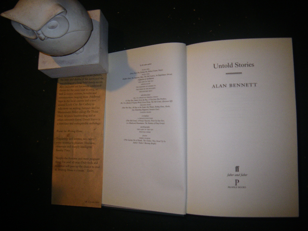 Untold Stories (1st edition) by Alan Bennett. Faber & Faber, 2005 - Image 5