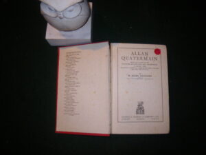 Allan Quatermain by H. Rider Haggard. George G. Harrap & Co, 1927