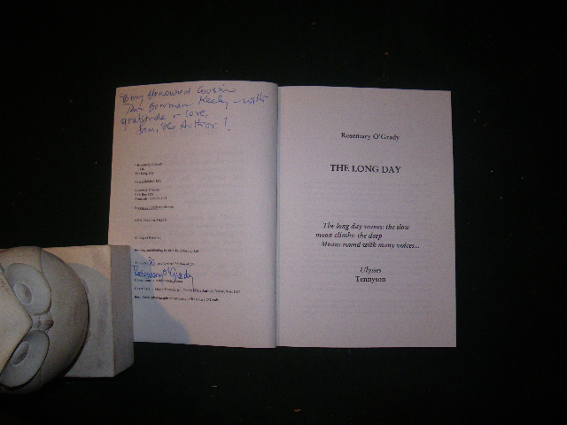 The Long Day (1st edition; signed) by Rosemary O'Grady. Rosemary O'Grady, 2010 - Image 5