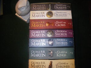 A Song Of Ice And Fire  Box Set by George R. R. Martin. Harper/Voyage, 2011