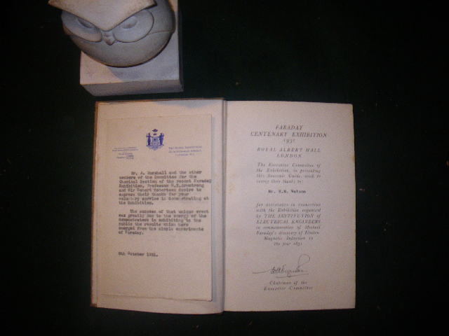 Faraday Centenary Exhibition Souvenir Catalogue (1st limited edition; signed) The Institution Of Electrical Engineers, 1931 - Image 4